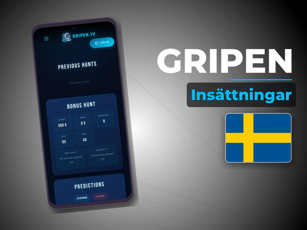 Gripen - Insättningar