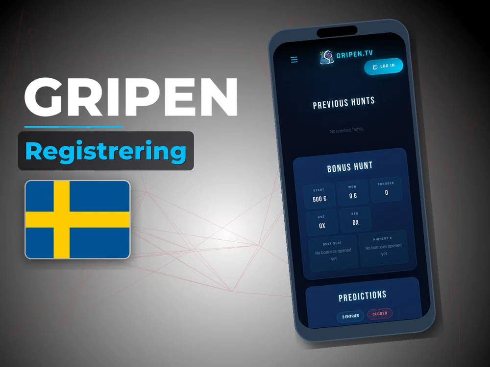 Gripen - Registrering