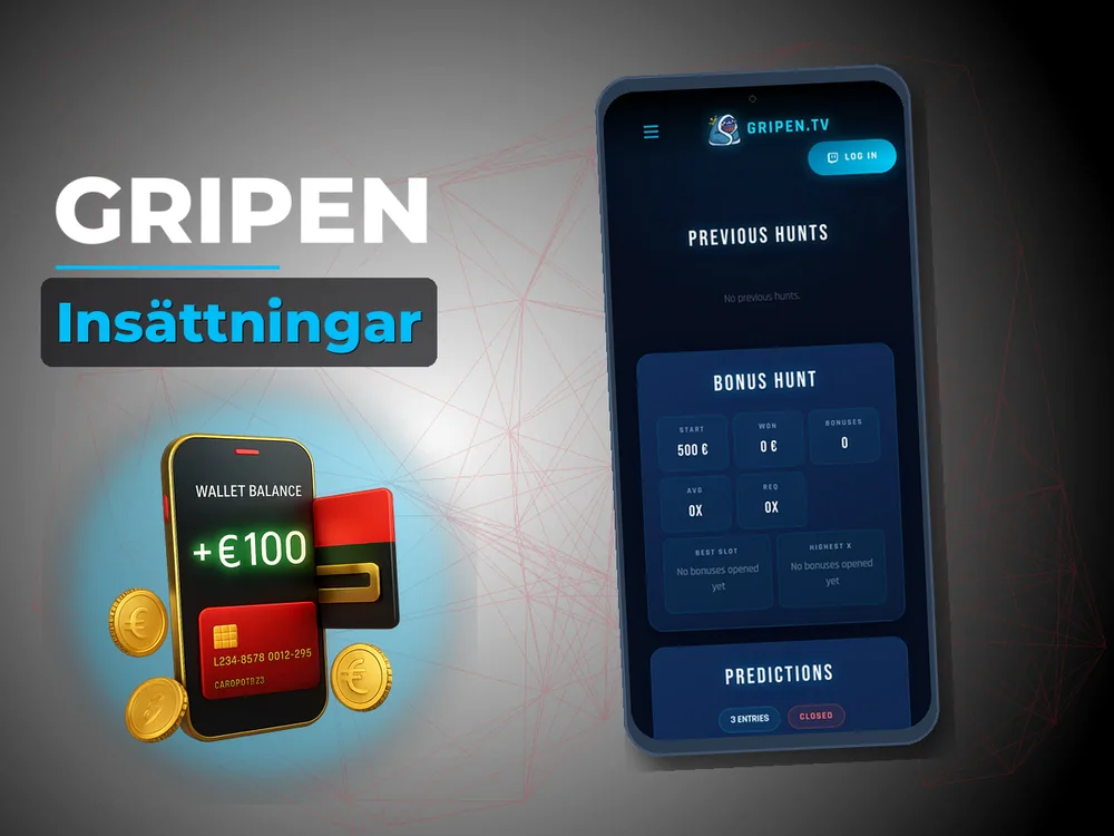 Gripen - Insättningar