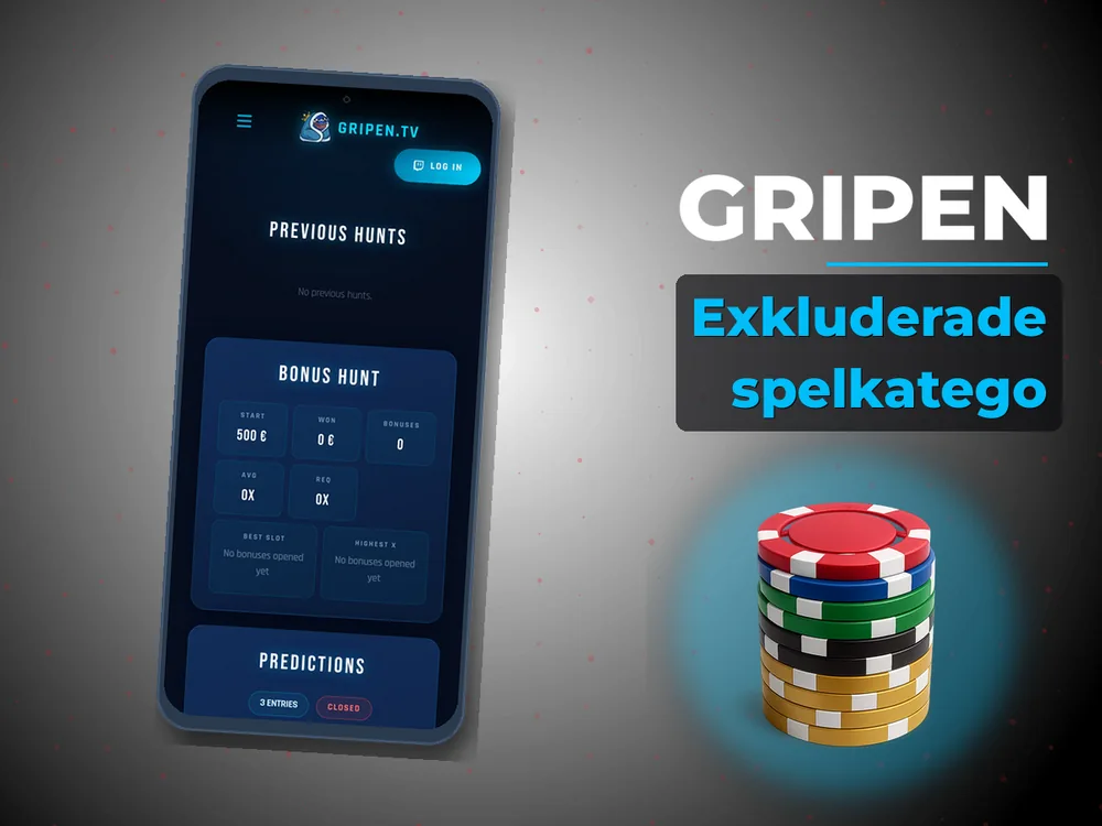 Gripen - Exkluderade spelkatego