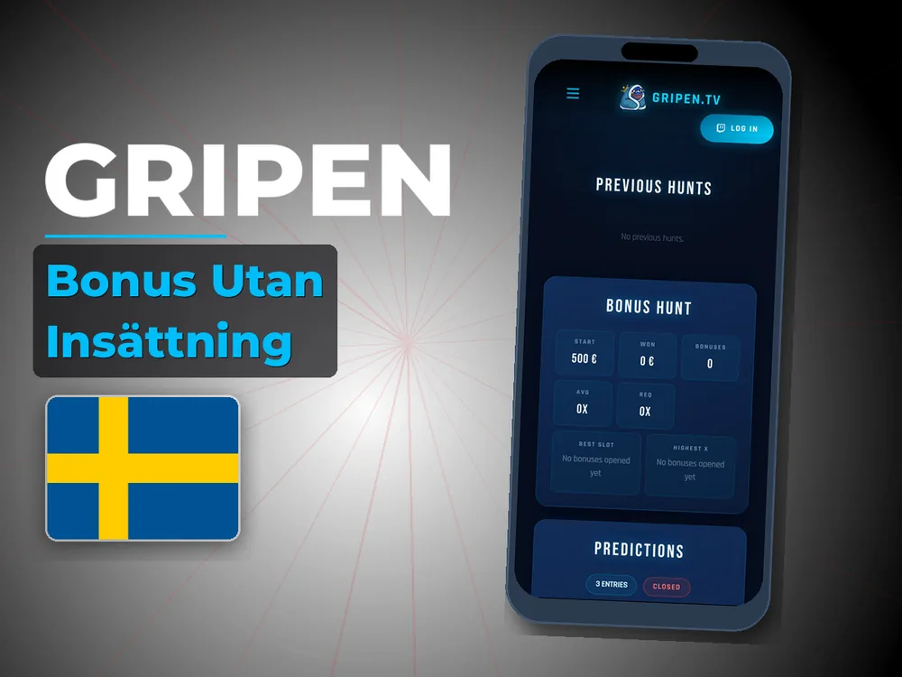 Gripen - Bonus Utan Insättning