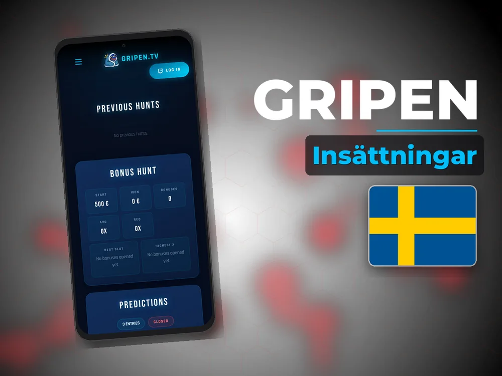 Gripen - Insättningar