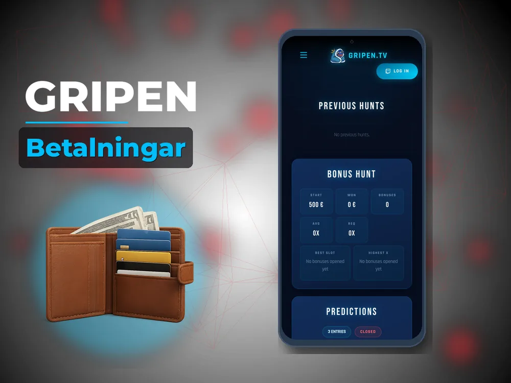 Gripen - Betalningar